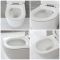 Toilet Randloos Wit met WC-bril en Stortbak met Ombouw Zwart | Otterton