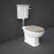 Toilet Halfhoog met Laaghangend Reservoir Klassiek Glazend Wit | Keuze Afwerking Toiletzitting | RAK Washington x Hudson Reed