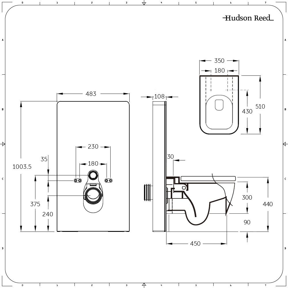 Frons Irrigatie Darts Hangend Toilet | Milton Stortbak Ombouw Touch-free Bedieningspaneel Zwart  50cm | Saru