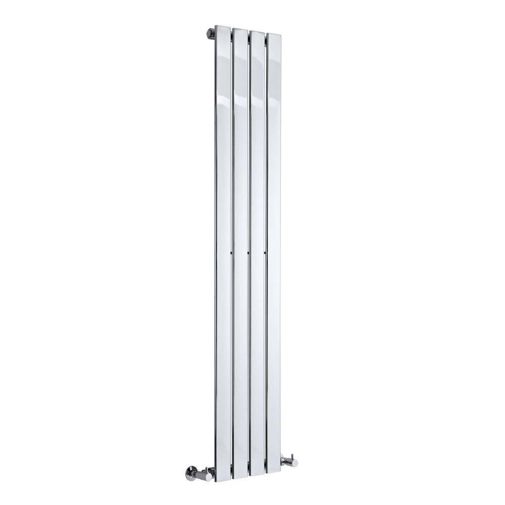 Design Radiator Verticaal Vlakke Panelen Modern - Chroom | 160cm x 30cm ...