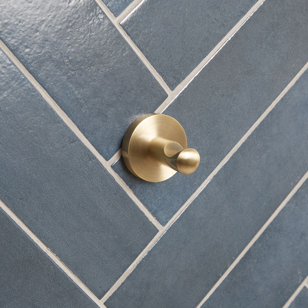 Badjashaak / Handdoekhaak Antiek Messing | Alama