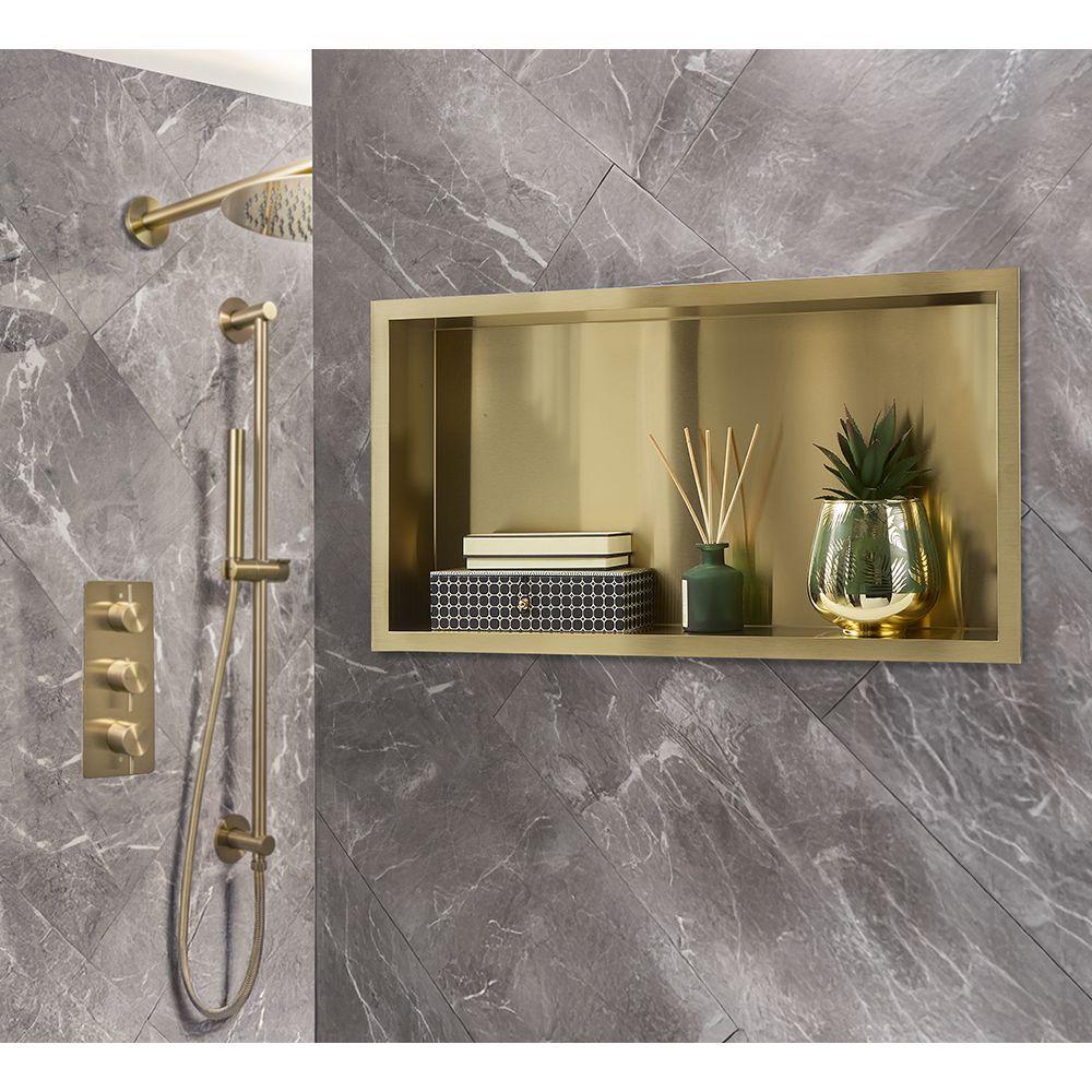 Inbouwnis Badkamer - Rechthoekige Douchenis 64cm x 34cm | Keuze Afwerking