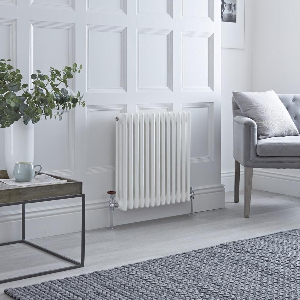 Kolomradiator Horizontaal 3-Kolommen Klassiek Wit | Kies de Afmeting | Windsor