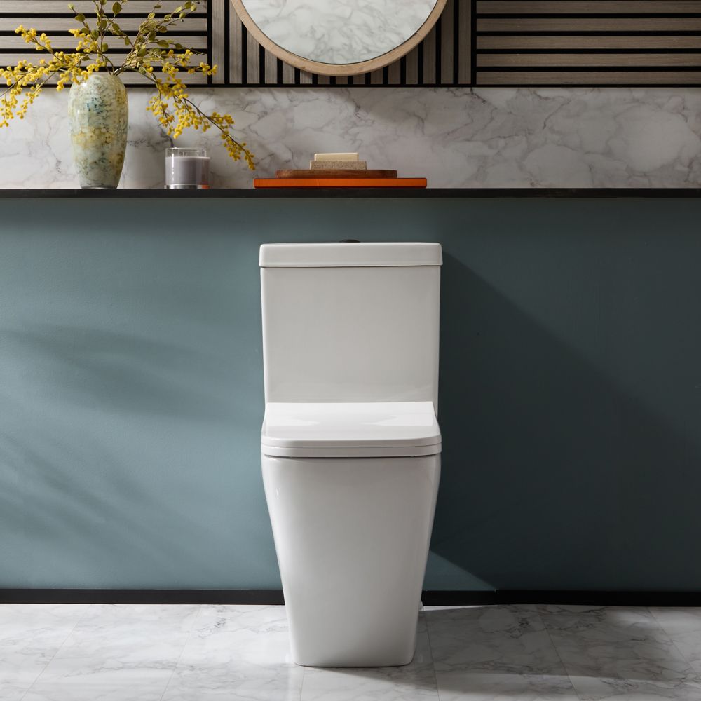 Duoblok Toilet Modern met Soft-Close Toiletzitting | Keuze Afwerking Spoelknop | Milton