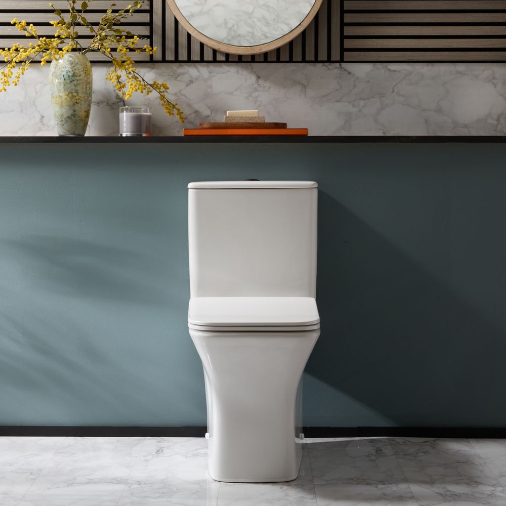 Duoblok Toilet Modern met Soft-Close Toiletzitting | Keuze Afwerking Spoelknop | Avenham