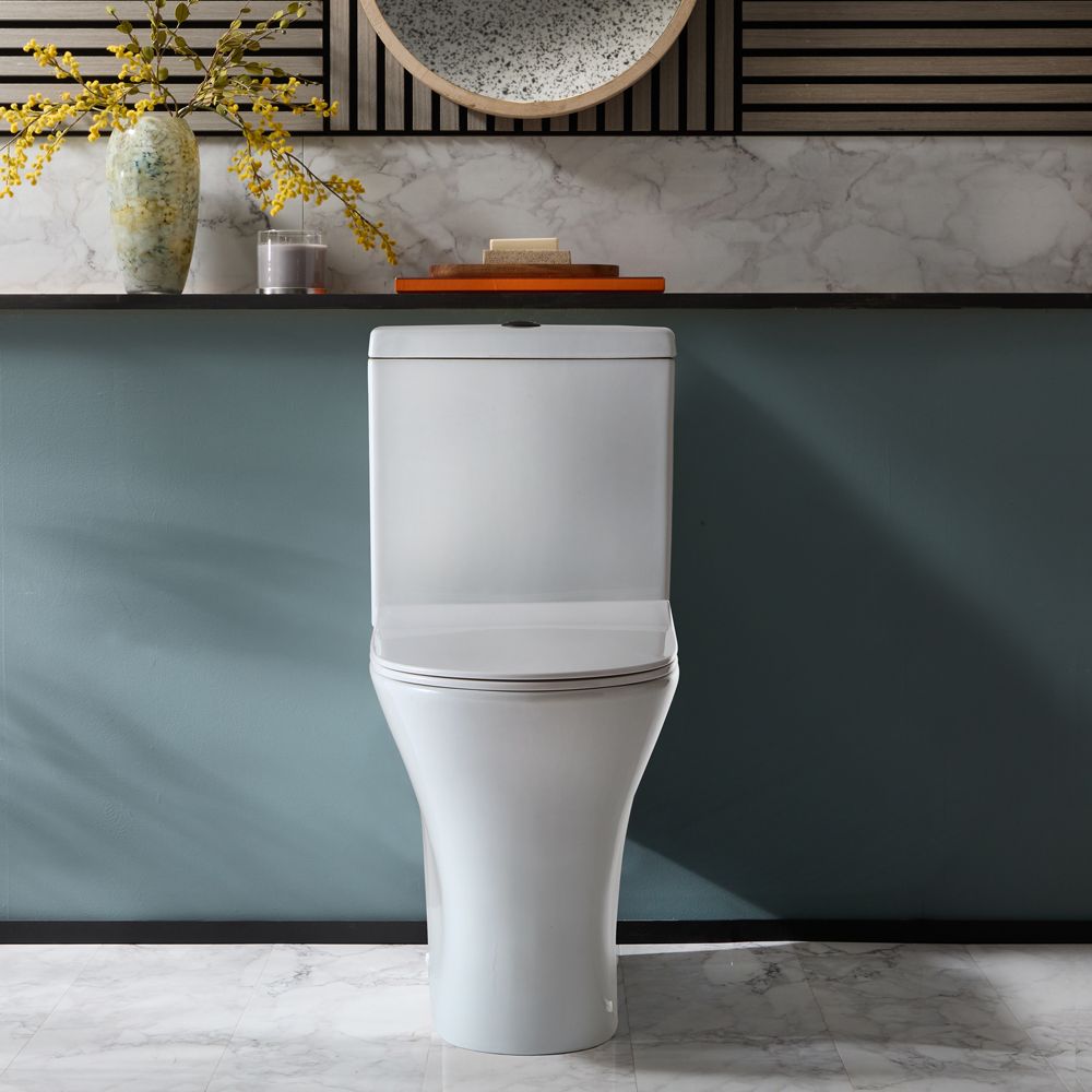 Duoblok Toilet Modern met Soft-Close Toiletzitting | Keuze Afwerking Spoelknop | Marbury