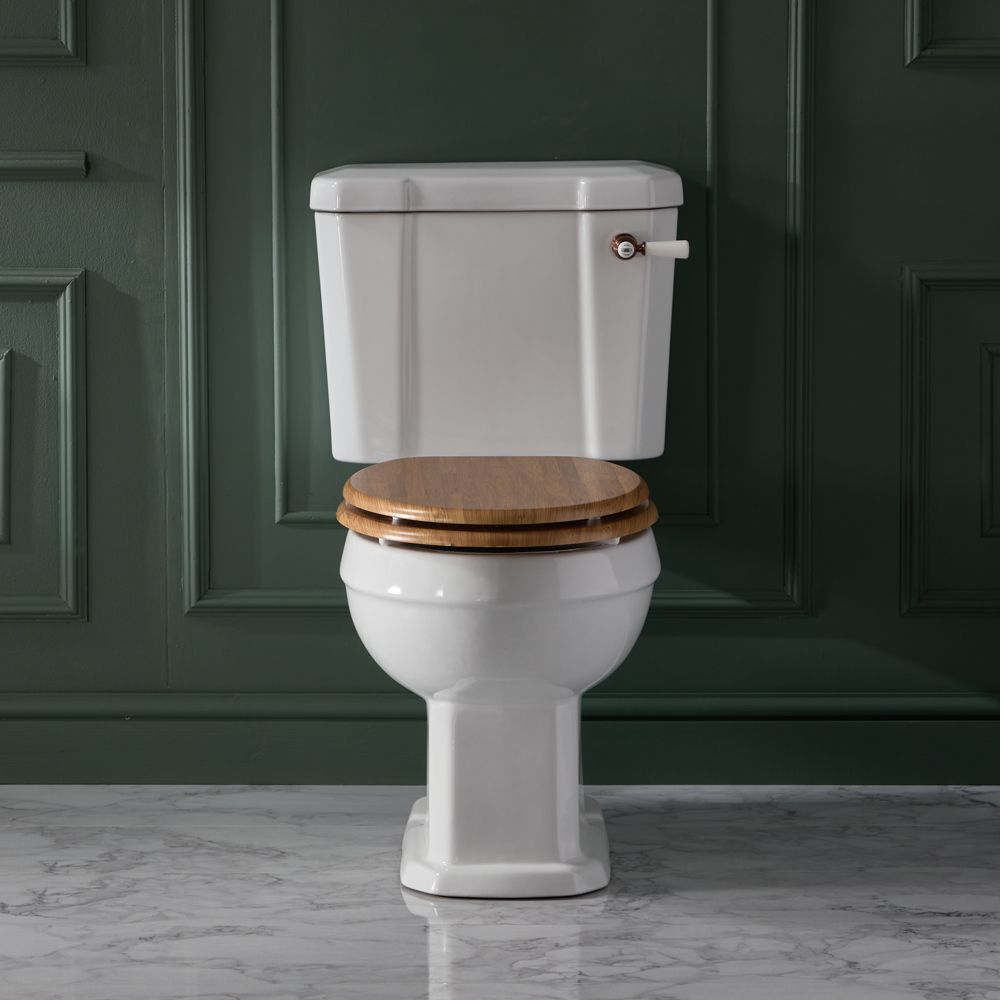 Duoblok Toilet Klassiek Inclusief Toiletzitting | Keuze Toiletzitting en Keuze Afwerking Spoelhendel/Scharnieren Toiletzitting | Richmond
