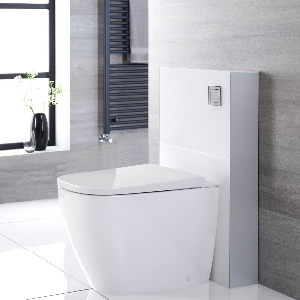 Staand Japans Toilet met Ombouw - Wit | Saru