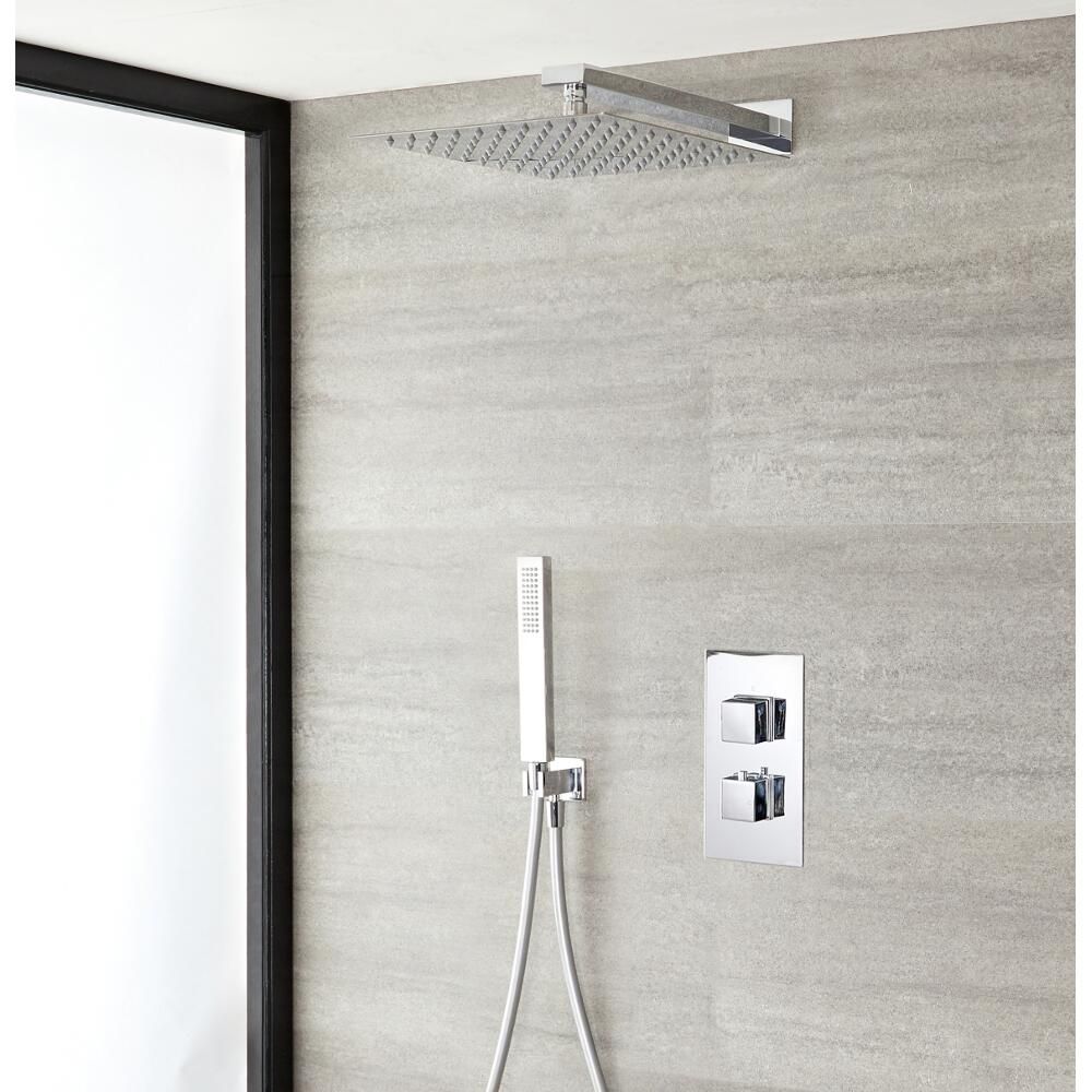 2-Weg Thermostatische Doucheset met Omstelkraan | Kubix