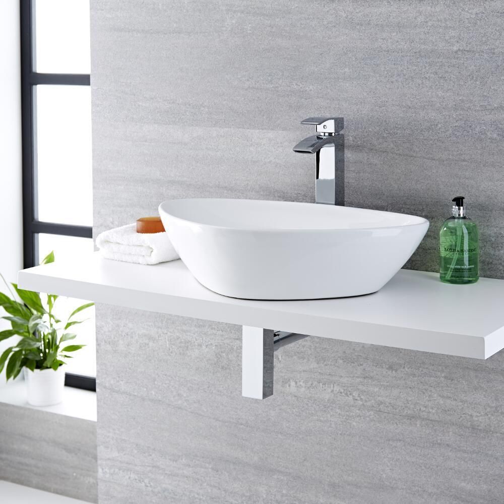 Opzetwastafel Ovaal 59cm x 39cm Wit | Select