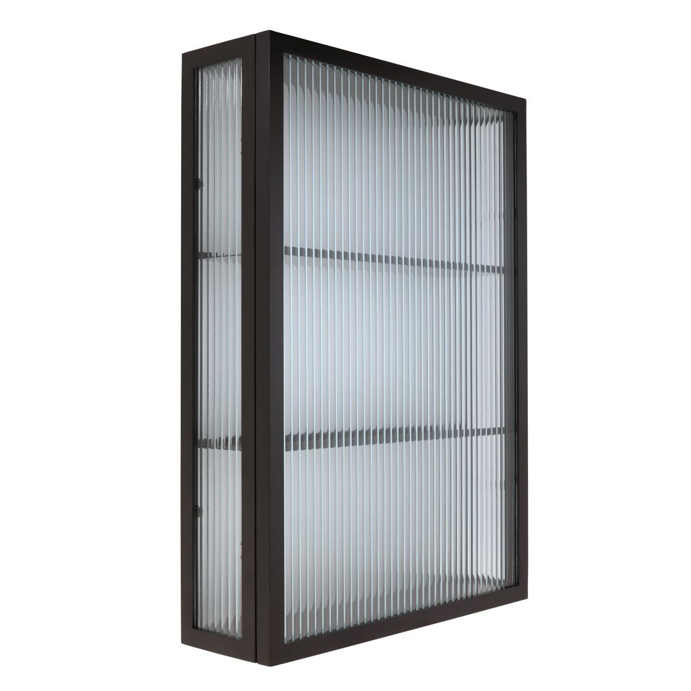 Wandkast Modern 50cm x 70cm met Geribbeld Glas | Sabinio