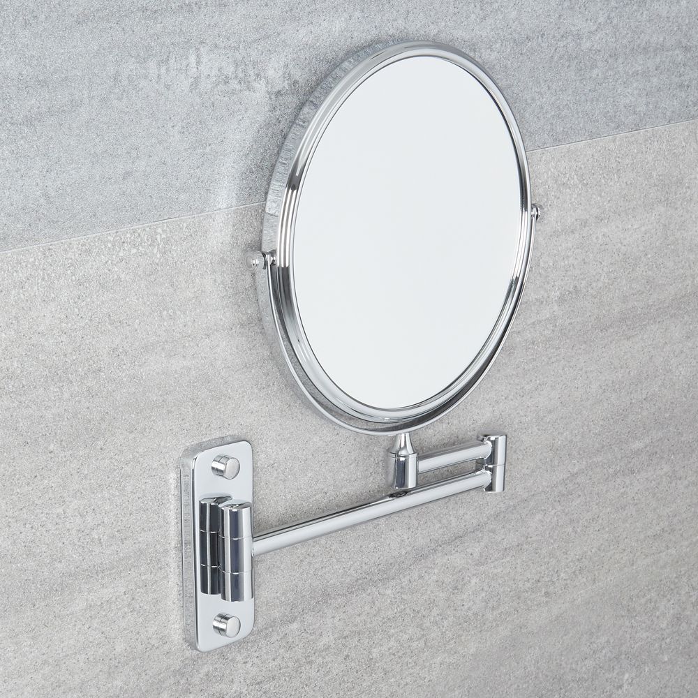 Ronde Scheerspiegel Wandmontage Modern - Chroom | Como