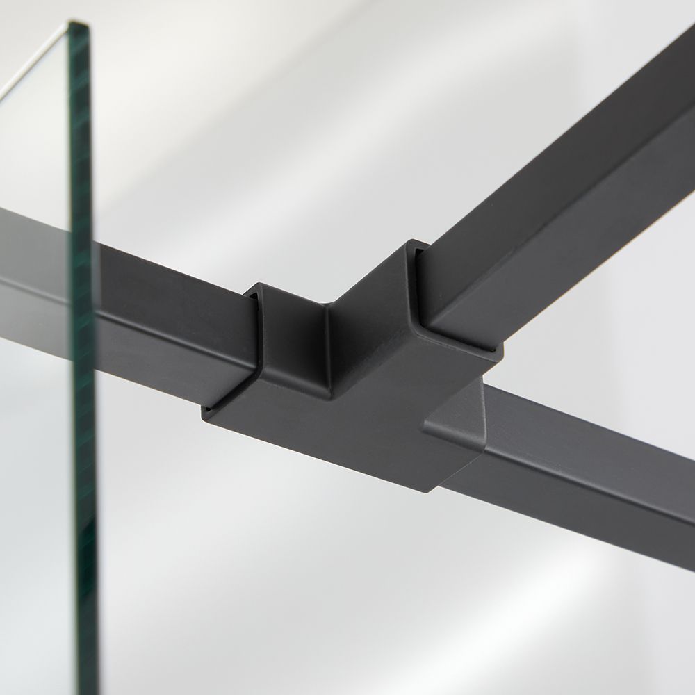 T-Verbindingsstuk voor Stabilisatiestangen Douchewanden - Zwart | Nox