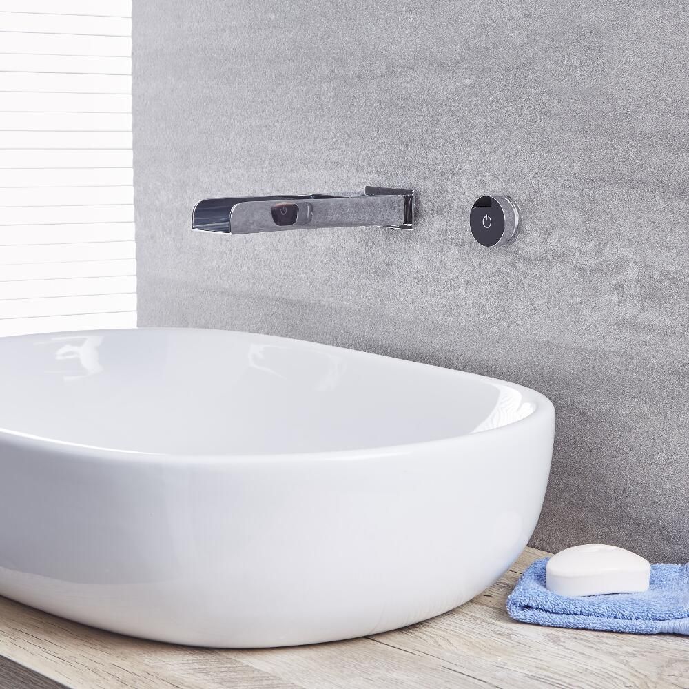 Digitale Watervalkraan Inbouw Thermostatisch Chroom | Parade