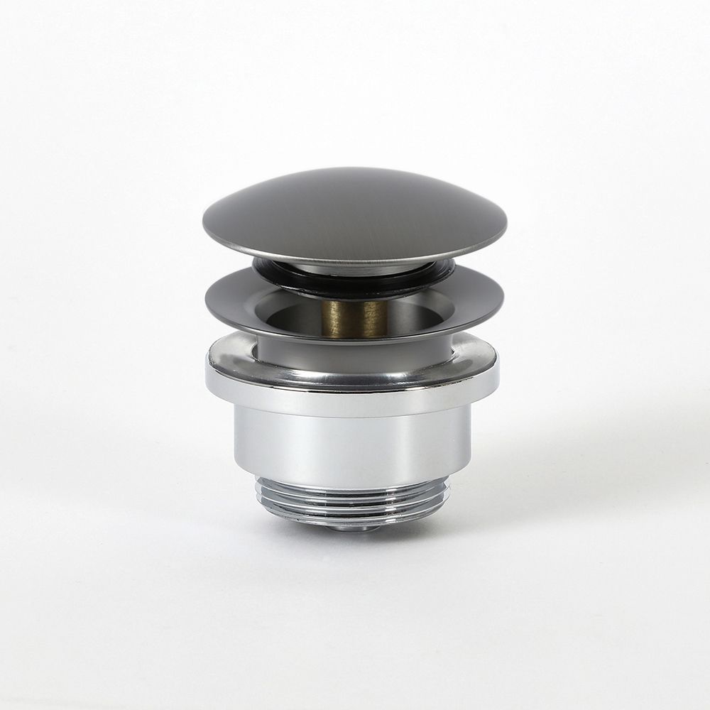 Pop-up Afvoerplug voor Wastafel Universeel Gunmetal Grey