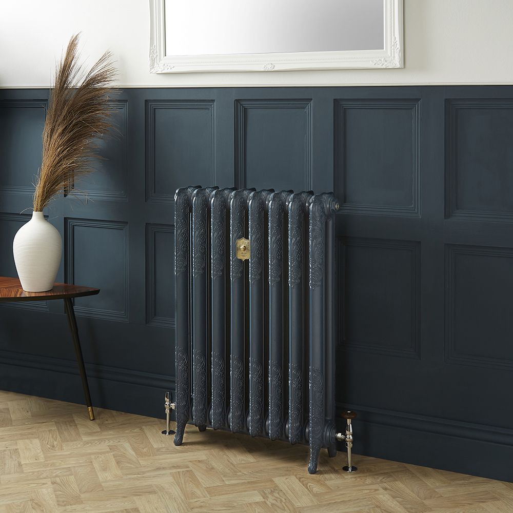 Gietijzeren Radiator 2 Kolommen 95cm Hoog - Hague Blue 30 van Farrow & Ball | Kies de Breedte | Charlotte