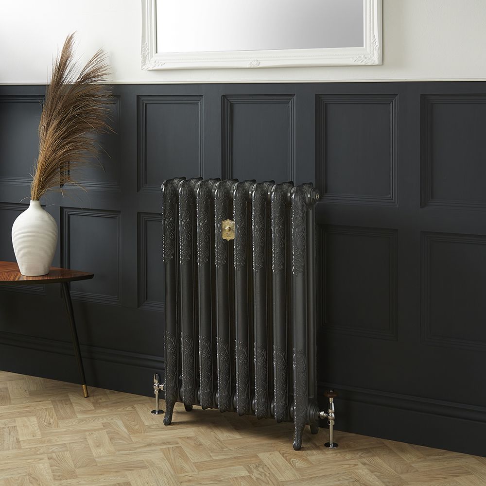 Gietijzeren Radiator 2 Kolommen 95cm Hoog - Railings Grey 31 van Farrow & Ball | Kies de Breedte | Charlotte