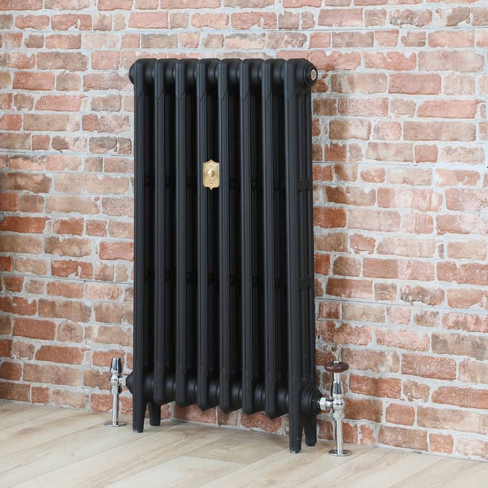 Gietijzeren Radiator Leisteen Zwart 3 Koloms | H.86cm x Kies De Breedte | Mercury