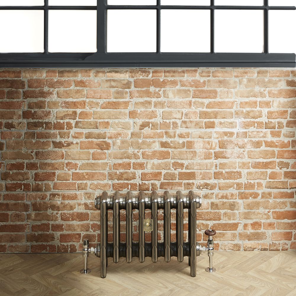Gietijzeren Radiator 4 Kolommen 46cm Hoog - Gepolijste Afwerking | Kies de Breedte | Mercury