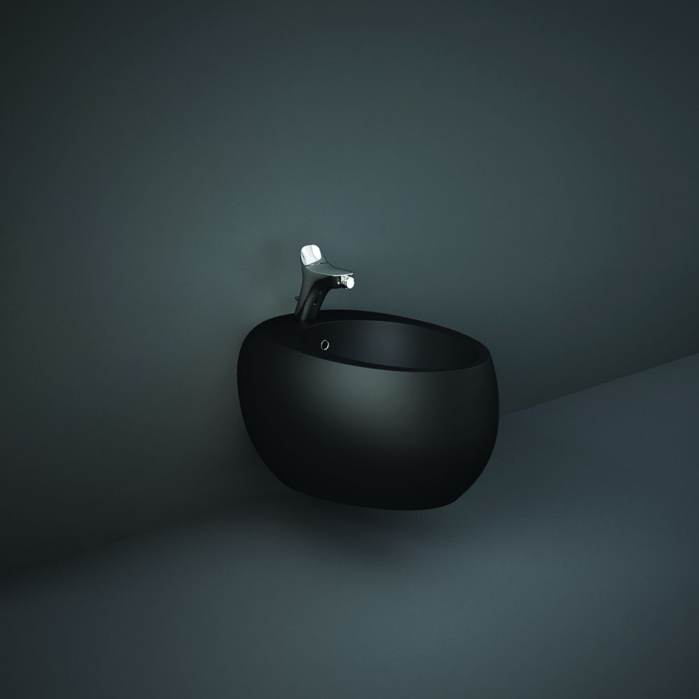 Hangend Bidet Modern - Mat Zwart | RAK Cloud x Hudson Reed