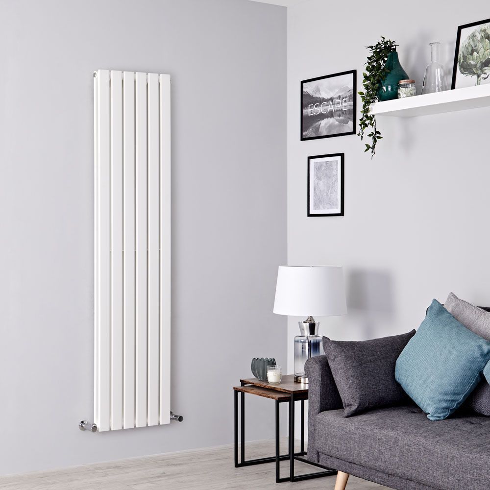 Verticale Design Radiator Dubbel Paneel | Keuze Afmeting en Kleur | Delta