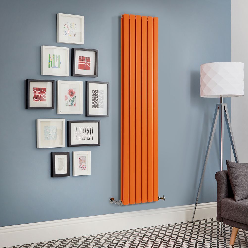 Verticale Design Radiator Dubbel Paneel  | Keuze Afmeting en Kleur | Delta