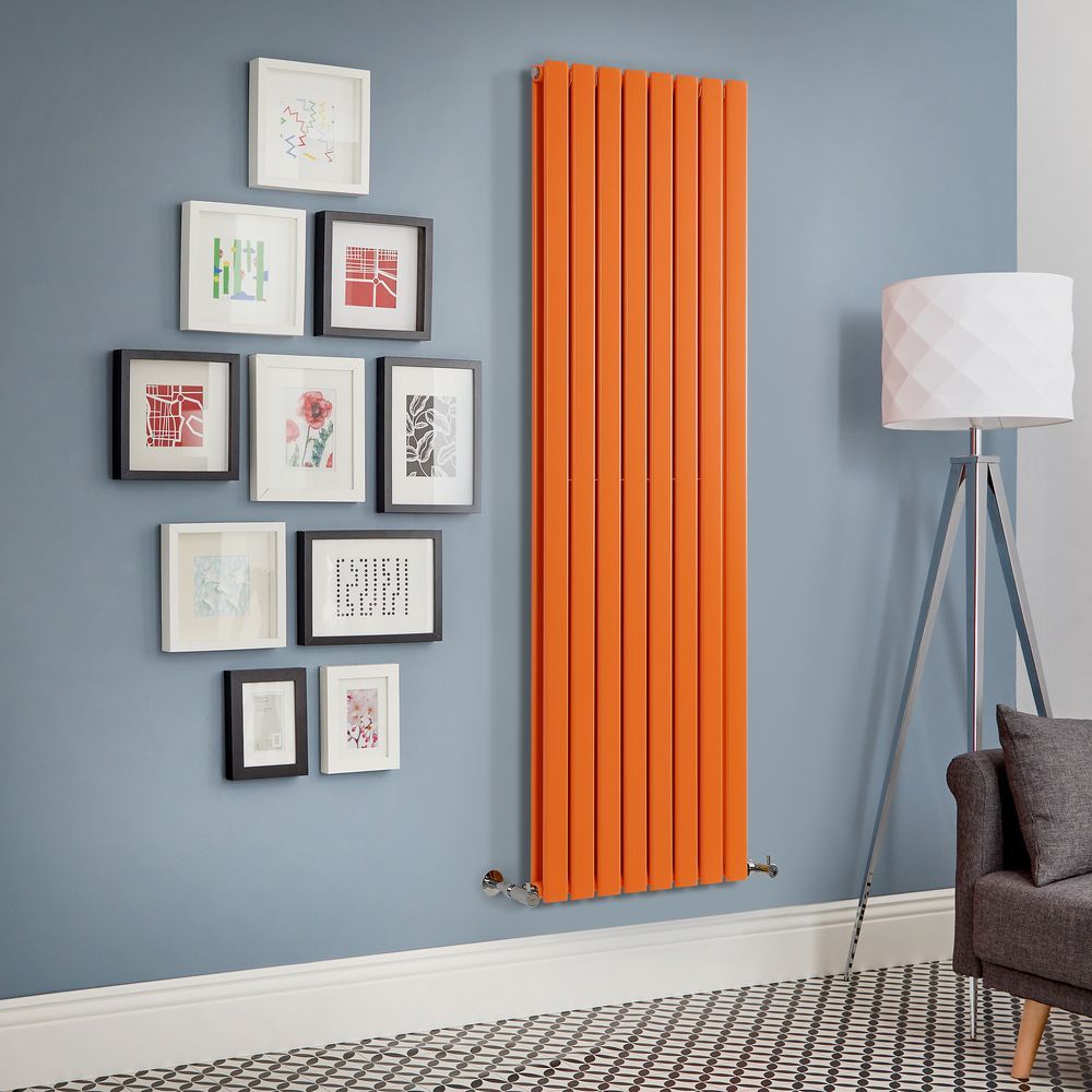 Verticale Design Radiator Dubbel Paneel | Keuze Afmeting en Kleur | Delta