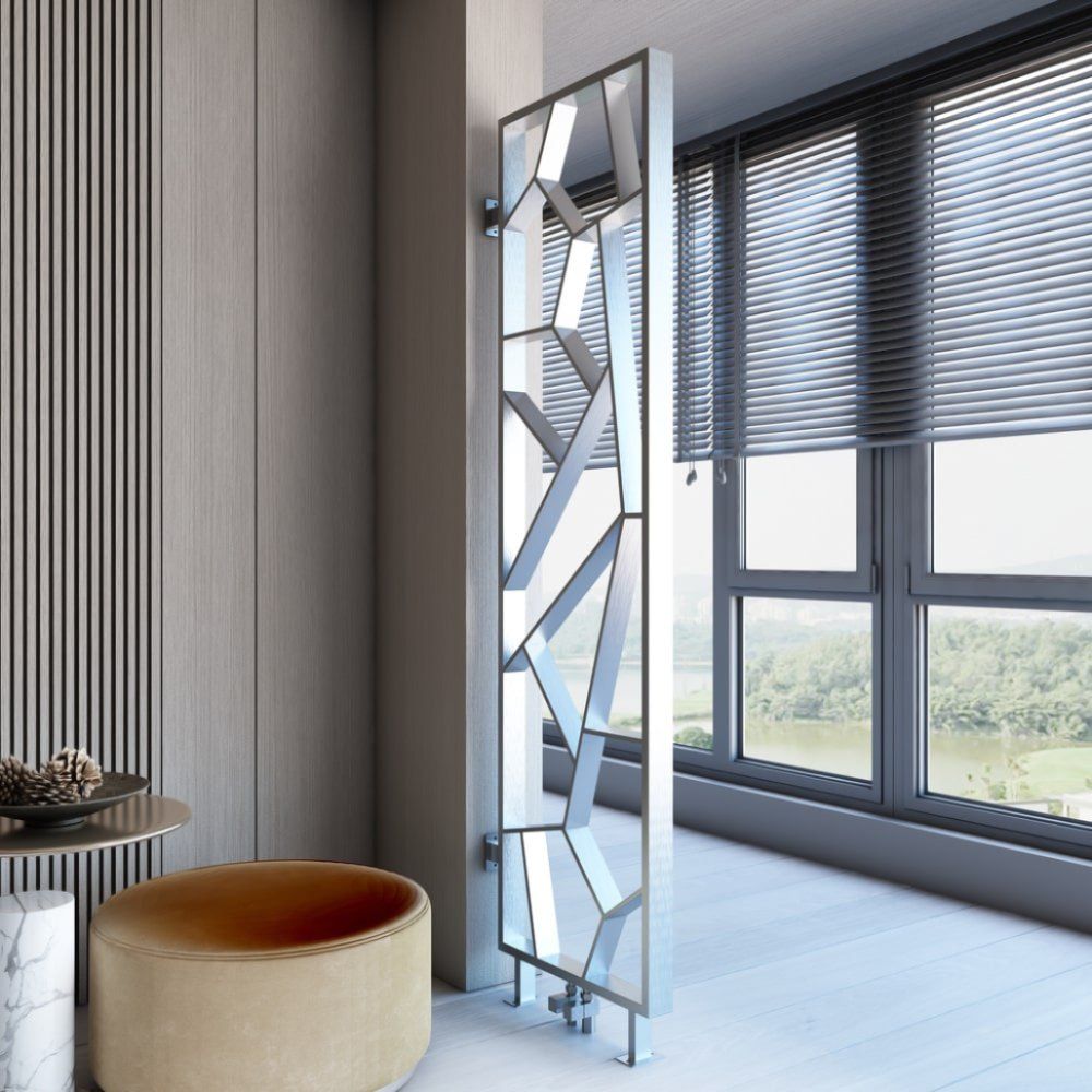 Design Radiator Verticaal 190cm x 55cm Gepolijst Satijn | Tria