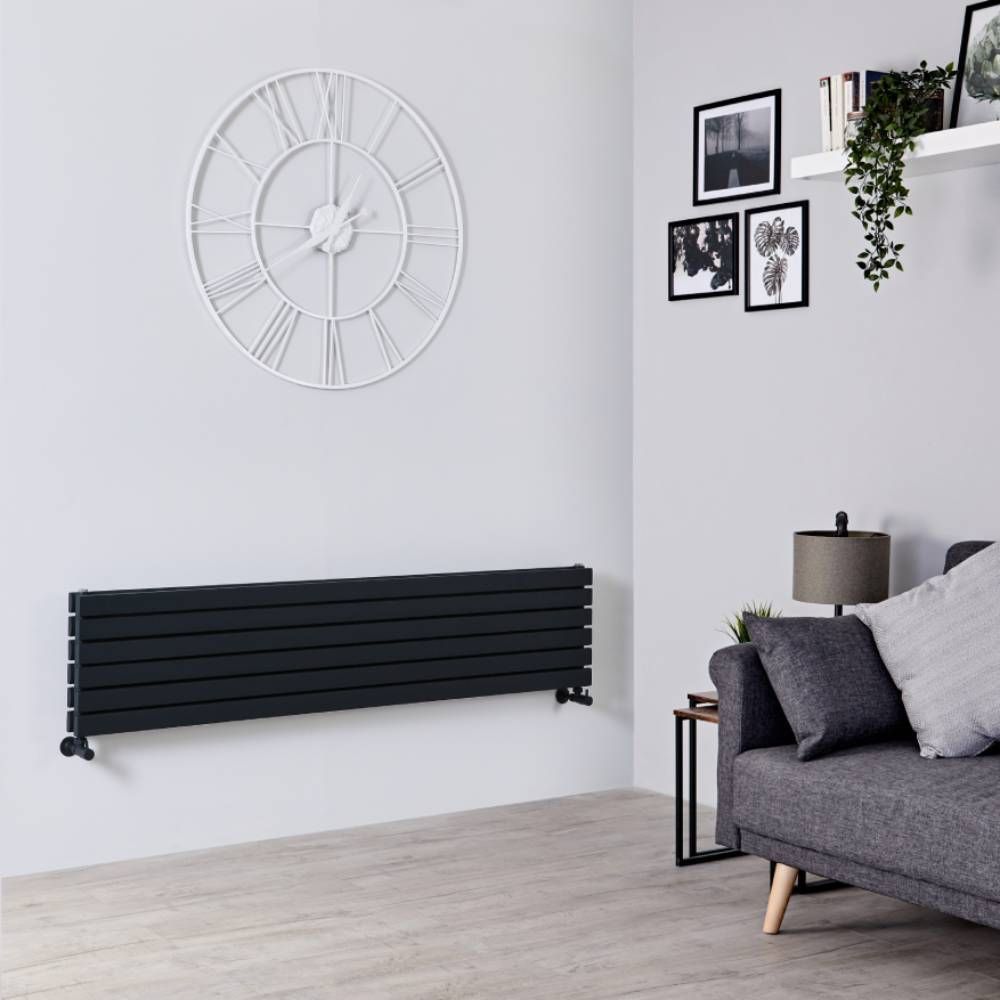 Design Radiator Verticaal Modern 160cm x 35,4cm | Keuze Afwerking | Enkel of Dubbel Paneel Ontwerp | Sloane