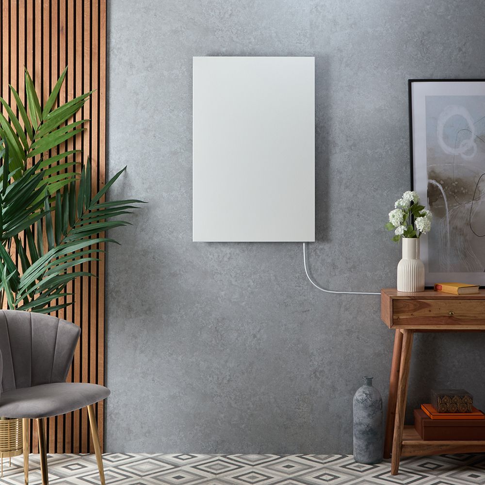Infrarood Verwarmingspaneel Smart Elektrisch met Stekker - Wit | Keuze Afmeting | Teplo - ECOSO van Hudson Reed