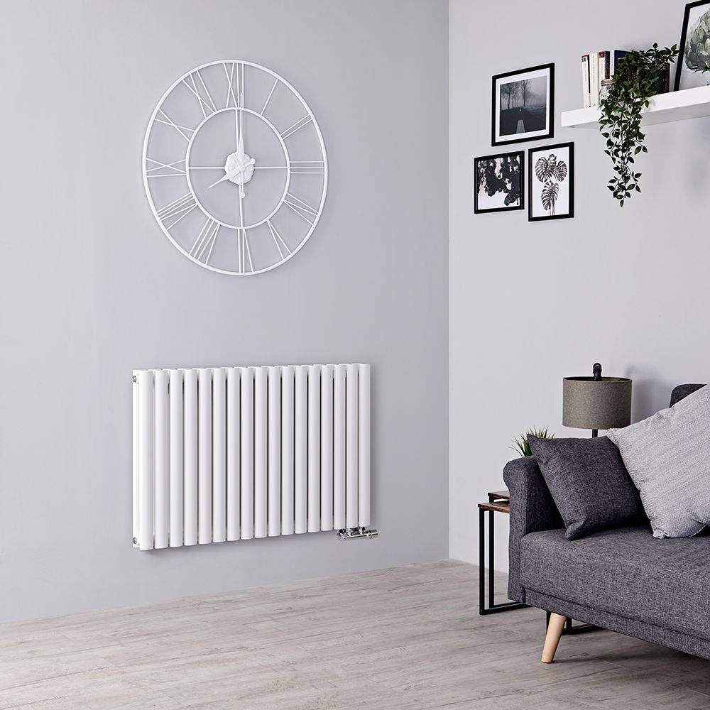 Design Radiator CV Horizontaal (Dubbel Paneel) Modern 63,5cm x 100cm - Wit | Revive Caldae
