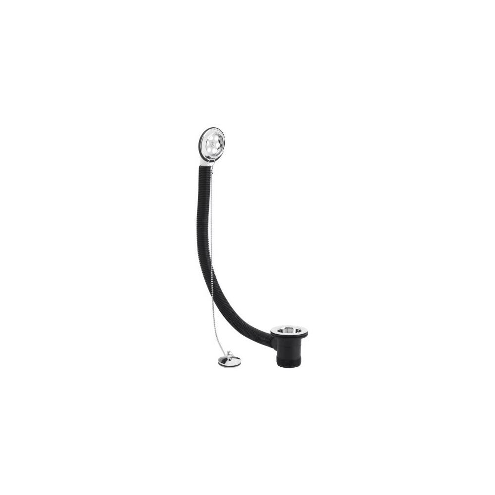 Afvoerplug voor Bad met Overloop Inclusief Stop met Ketting - Klassiek - Chroom