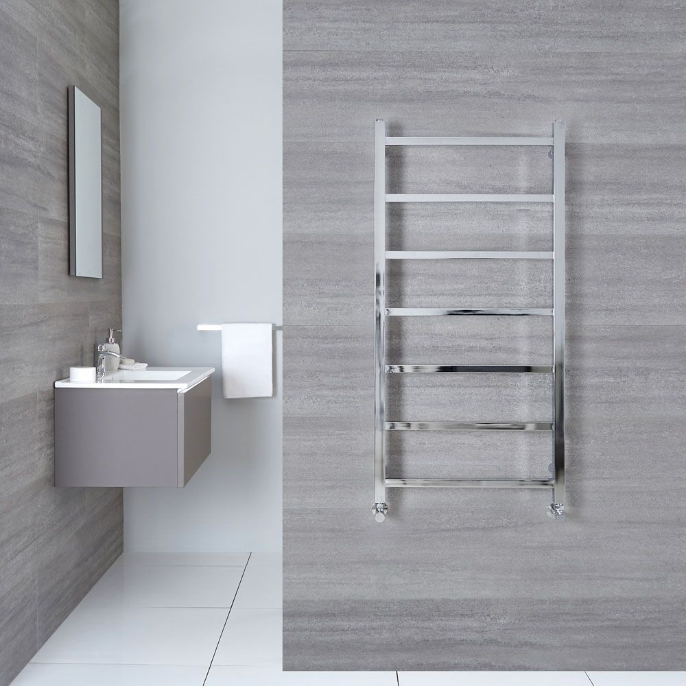 Handdoekradiator CV Verticaal Modern 120cm x 60cm - Chroom | Select