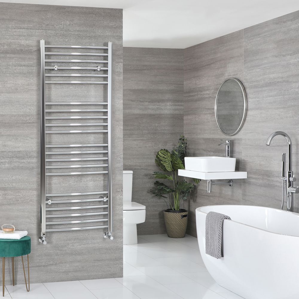 Handdoekradiator Gebogen | Keuze Afmeting en Afwerking