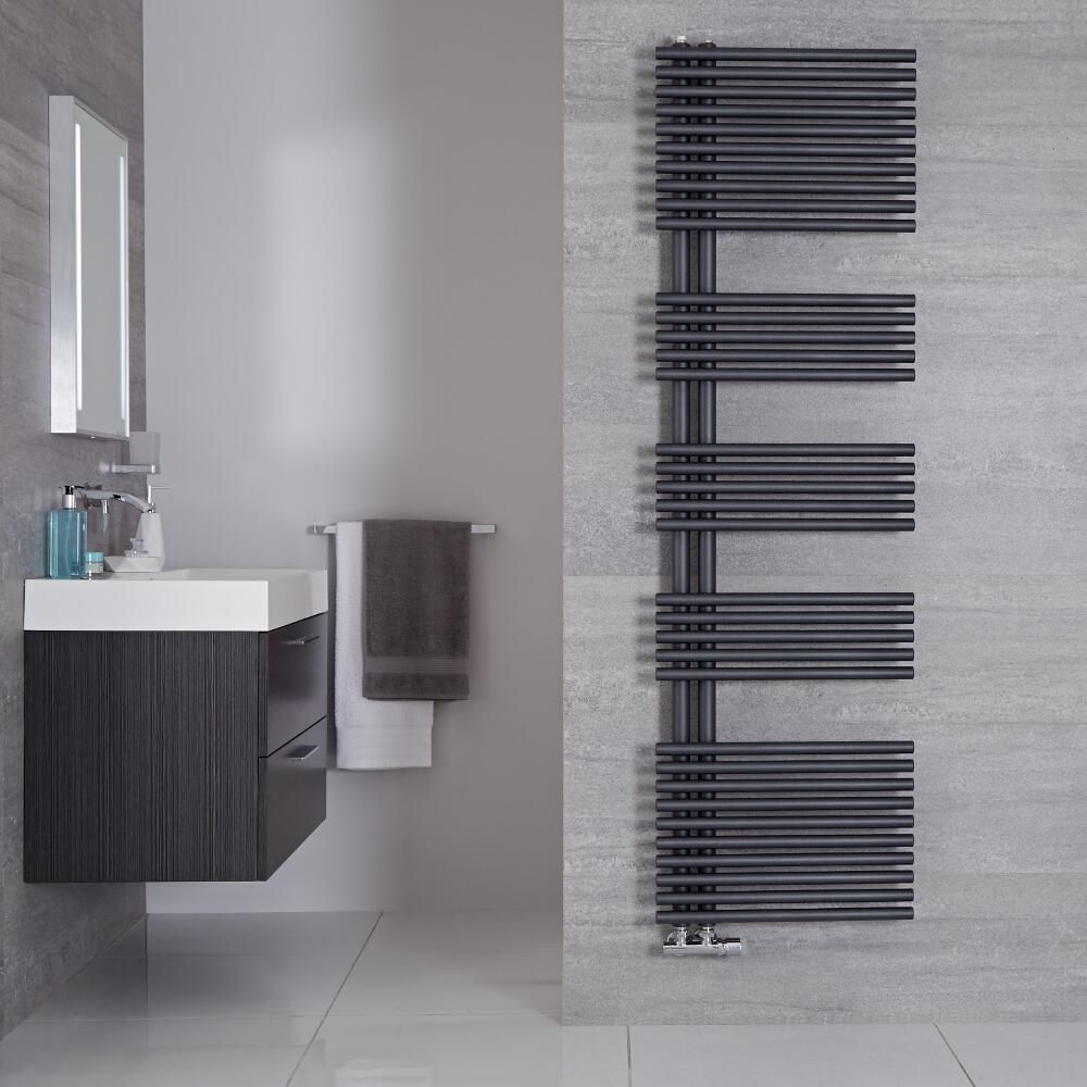 Designer Handdoekradiator 170cm x 50cm - Antraciet | Iseo