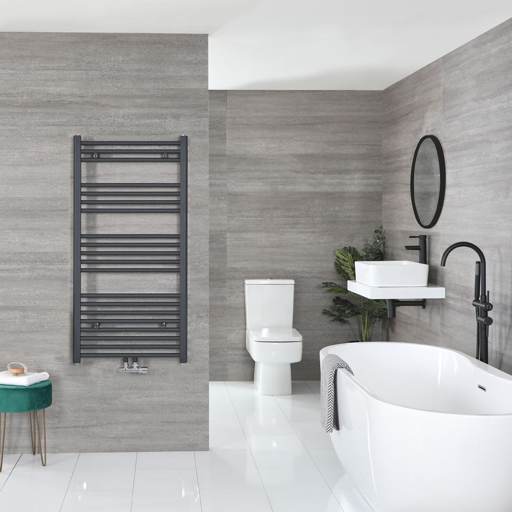Handdoekradiator CV Modern 118,8cm x 50cm - Antraciet | Neva