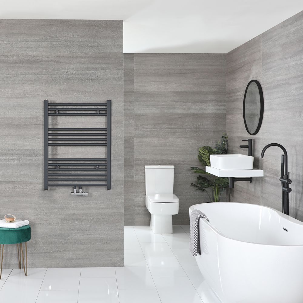Handdoekradiator CV Modern 80,3cm x 50cm - Antraciet | Neva