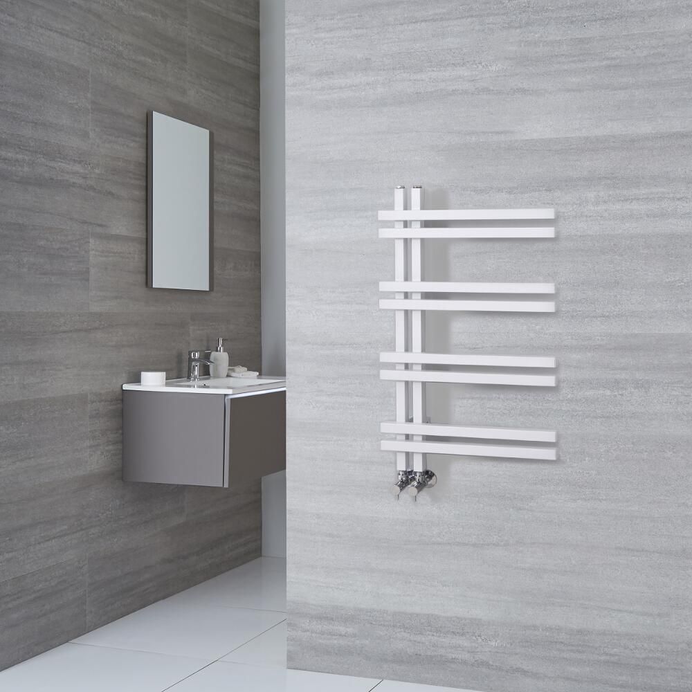 Handdoekradiator CV Verticaal Modern 80cm x 50cm - Wit | Tika