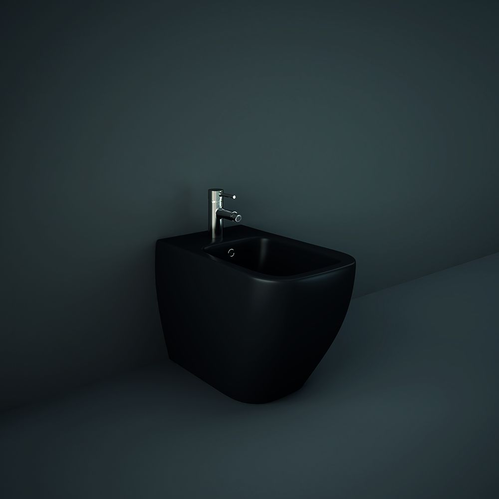 Staand Vierkant Bidet - Mat Zwart | RAK Feeling x Hudson Reed