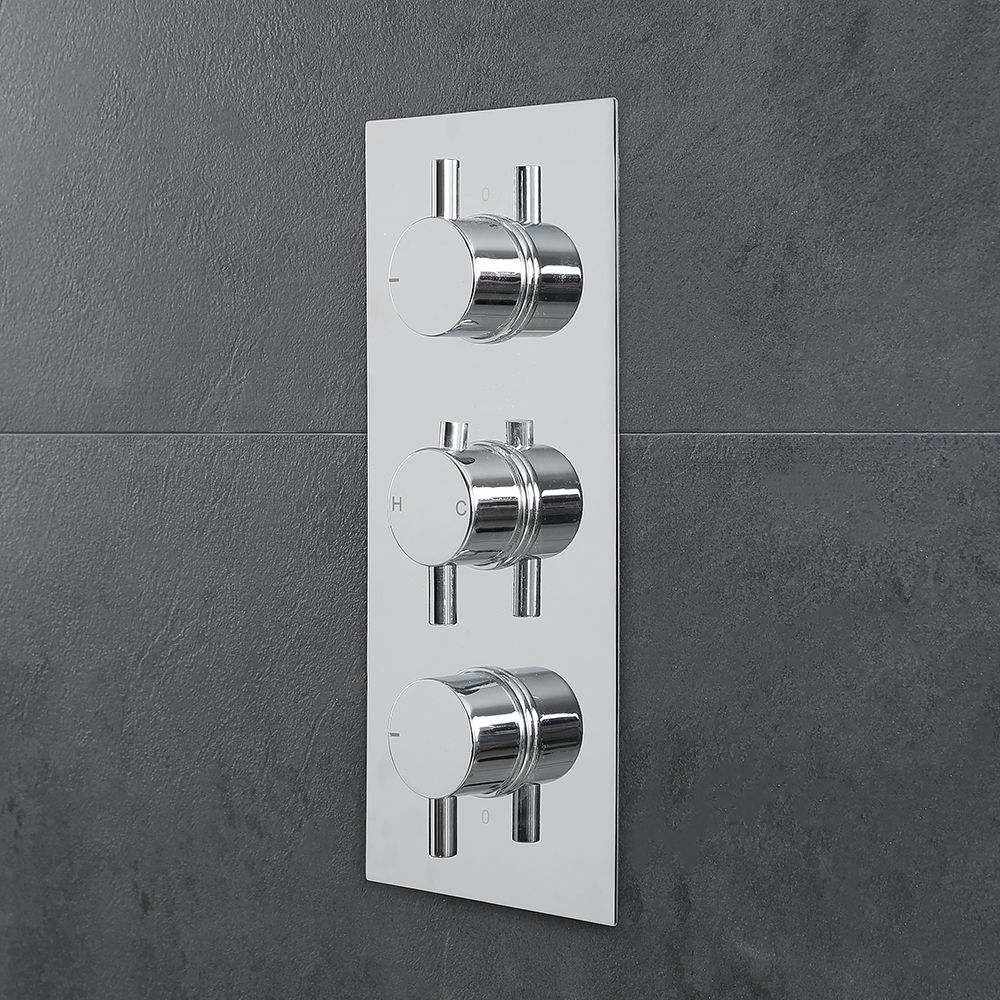 Douchekraan Thermostatisch Inbouw 2-Weg  Chroom | Como