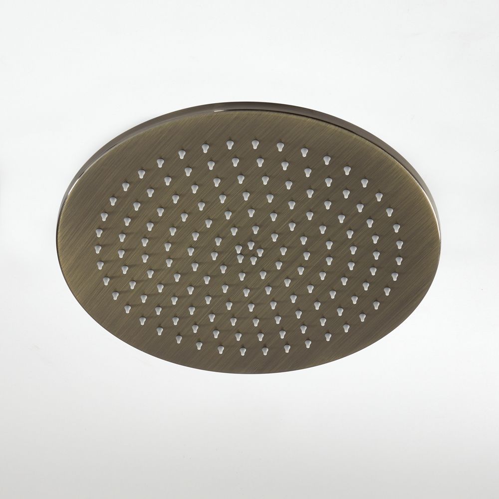 Douchekop Rond 30cm Geborsteld Messing | Clarus