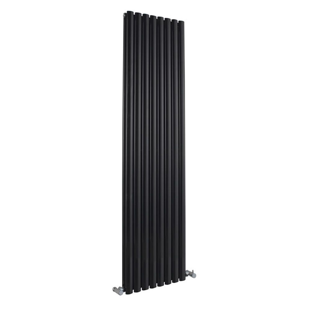 Dubbele Radiator Verticale Design Radiator Dubbel Paneel 178cm x 47,2cm - Zwart | Revive