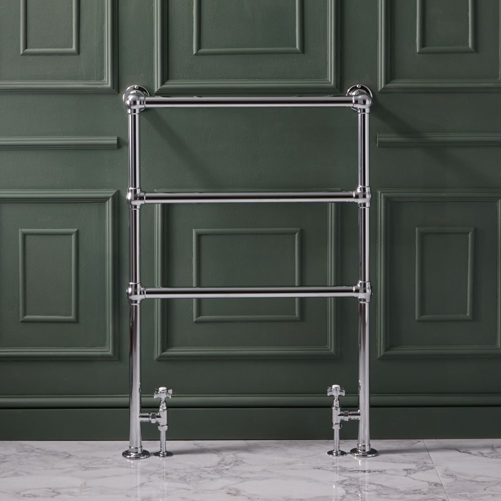 Handdoekradiator CV Verticaal Klassiek 96,6cm x 67,3cm - Chroom | Countess