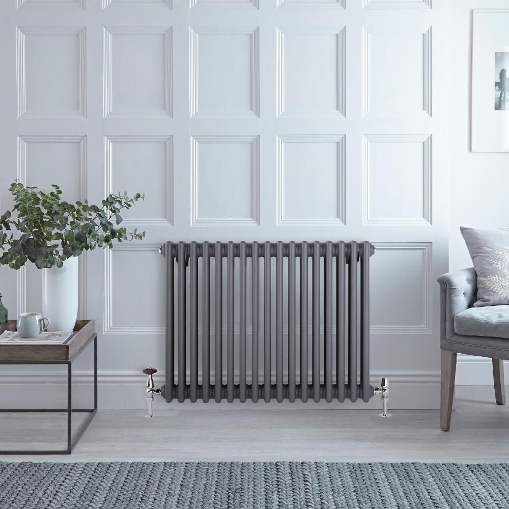 Kolomradiator CV Horizontaal 3-Koloms Klassiek 60cm x 78,5cm - Antraciet | Windsor