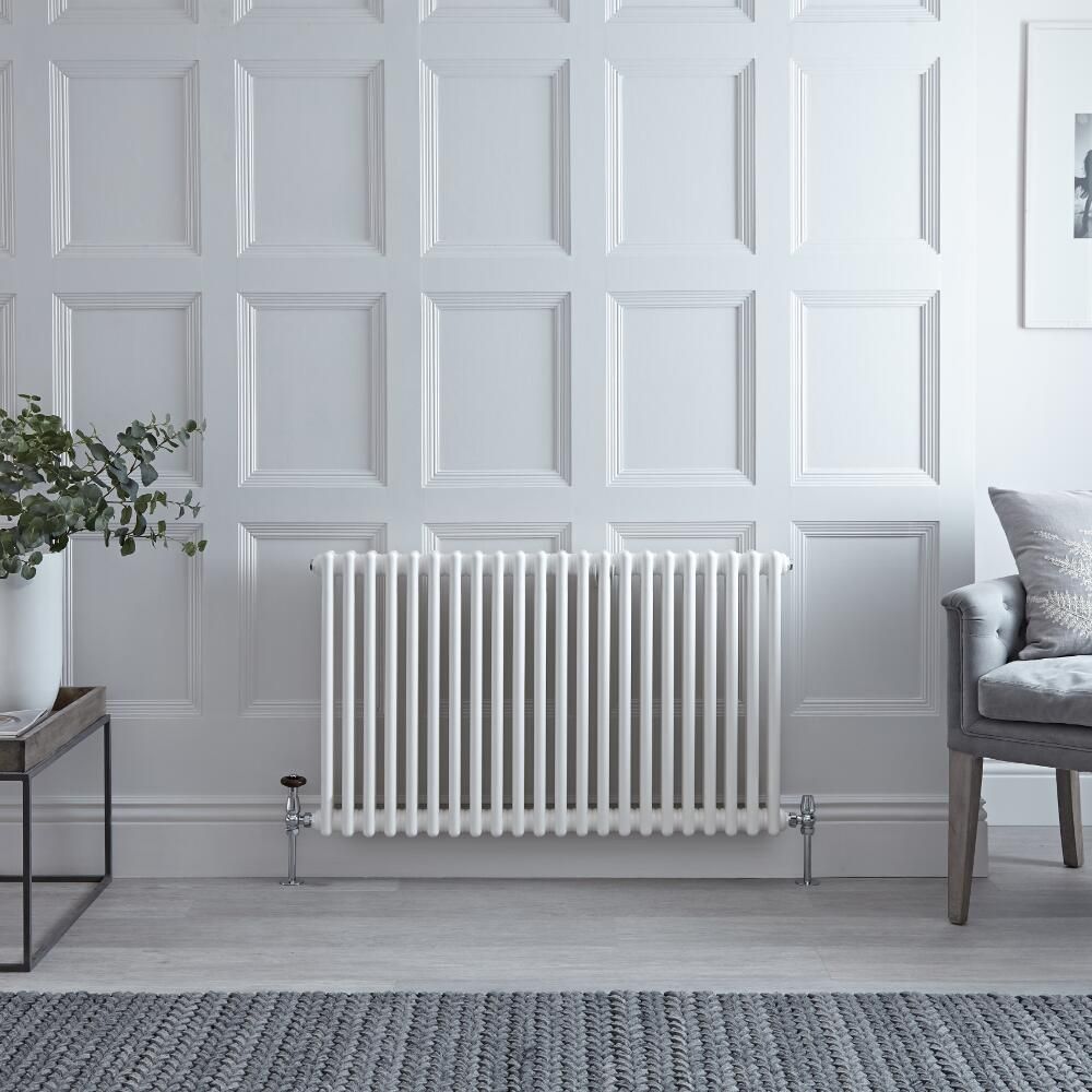 Kolomradiator CV Horizontaal 2-Koloms Klassiek 60cm x 101cm - Wit | Windsor
