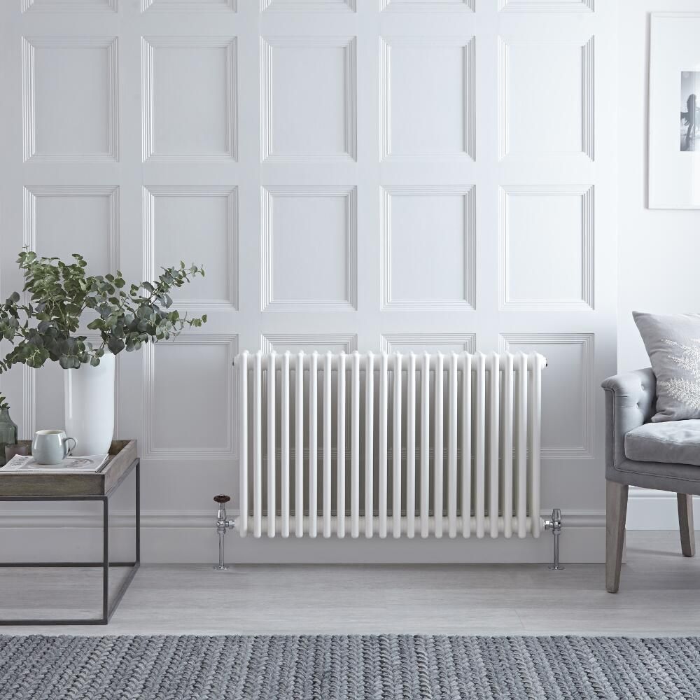 Kolomradiator CV Horizontaal 3-Koloms Klassiek 60cm x 101cm - Wit | Windsor