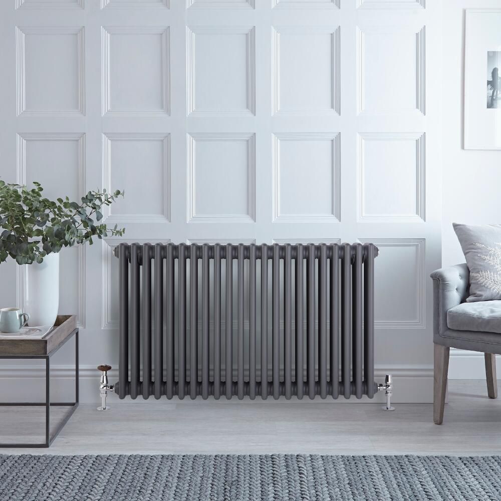 Kolomradiator CV Horizontaal 3-Koloms Klassiek 60cm x 101cm - Antraciet | Windsor