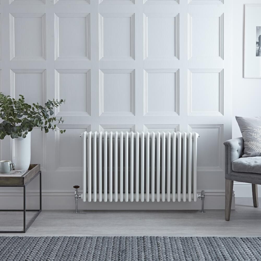Kolomradiator CV Horizontaal 4-Koloms Klassiek 60cm x 101cm - Wit | Windsor