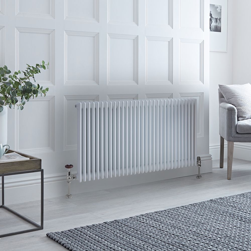 Kolomradiator CV Horizontaal 3-Koloms Klassiek 75cm x 141,5cm - Wit | Windsor