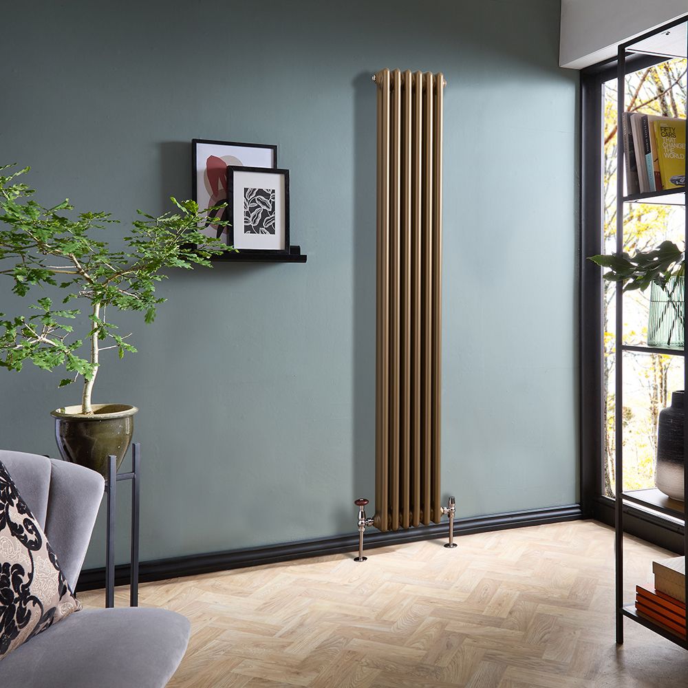 2-Koloms Verticale Radiator - Keuze Metallic Kleuren | Keuze Afmeting | Windsor